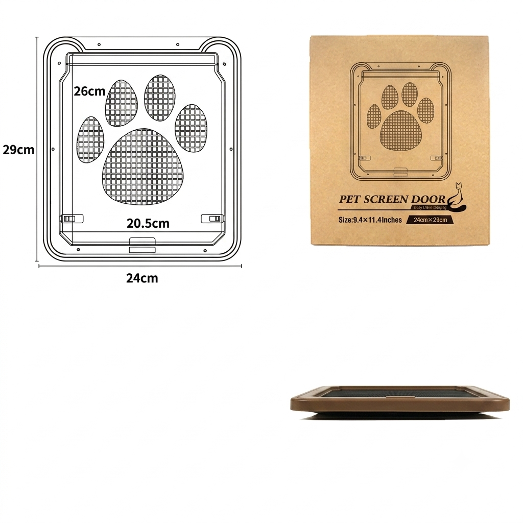 Creative Pet Door with Scratch-Resistant Design