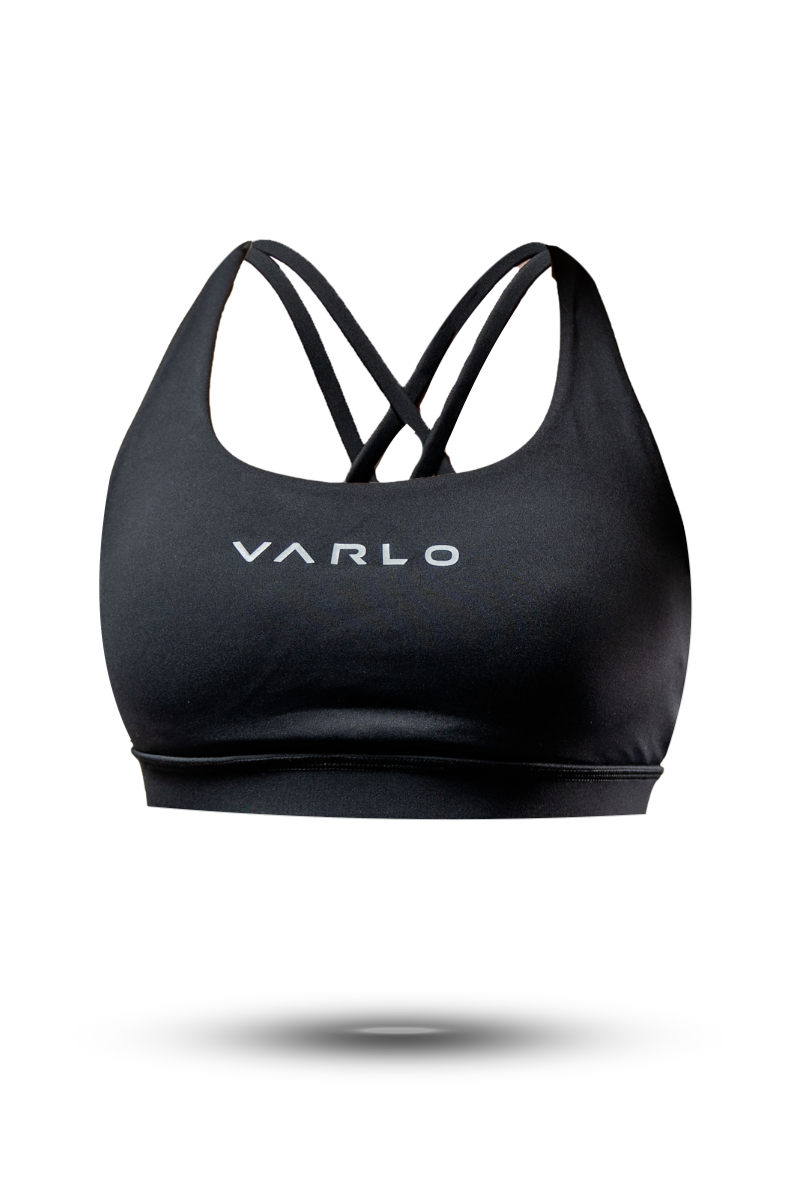 Women's SOHO Cross Back Sports Bra (Black)