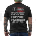"Emotional Support Husband" – USA Flag Motif Graphic Apparel