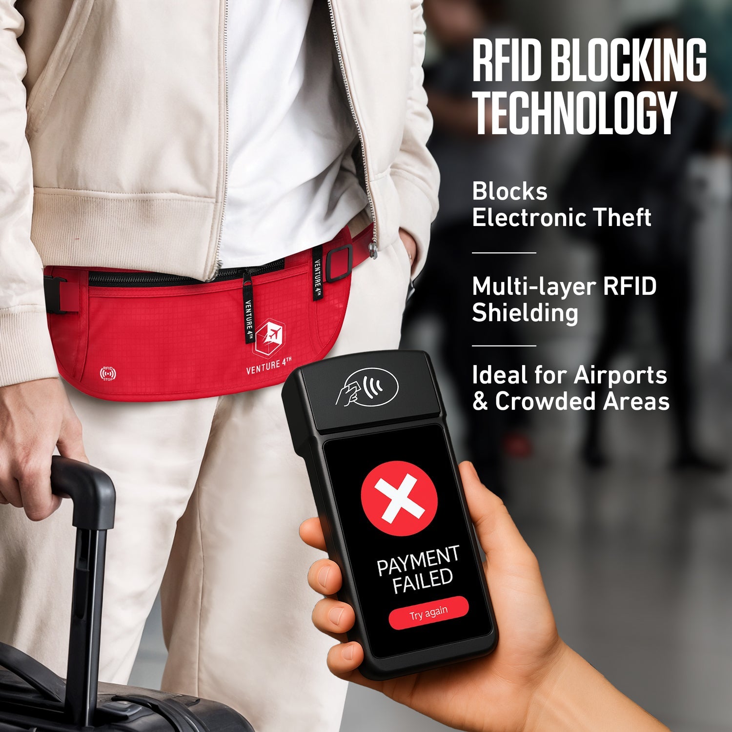 RFID Safe Money Belt