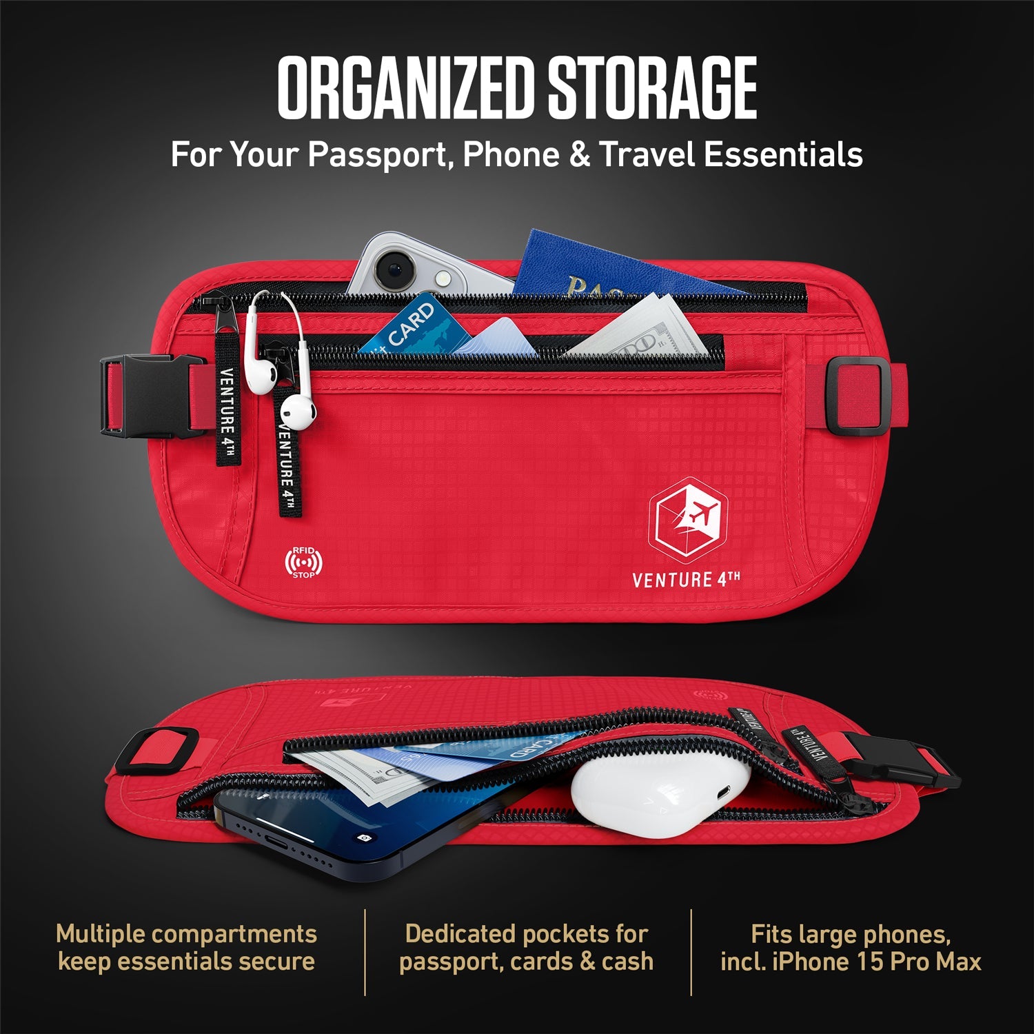 RFID Safe Money Belt