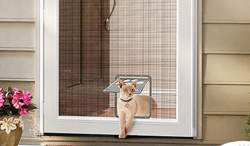 Creative Pet Door with Scratch-Resistant Design